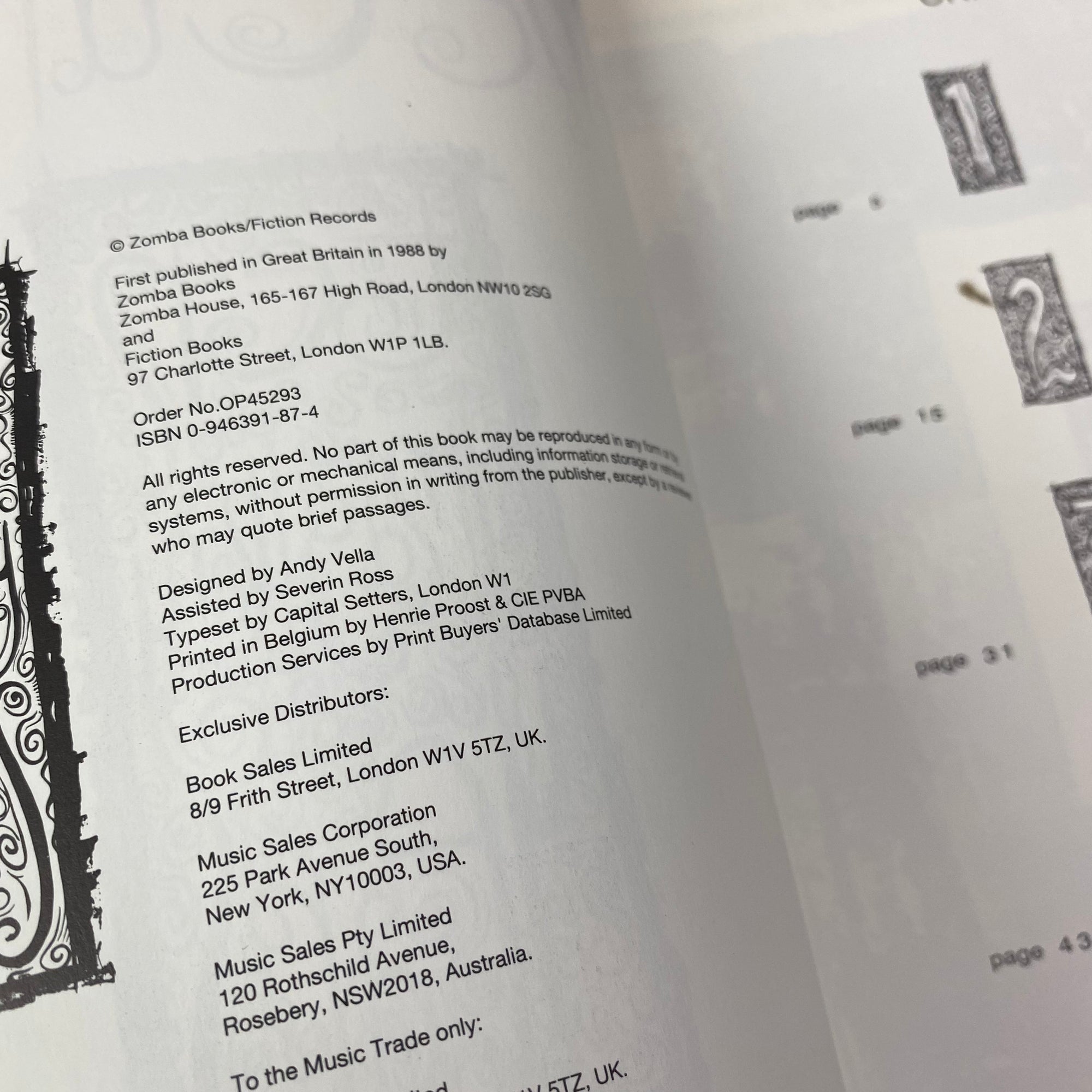 1987 The Cure: Ten Imaginary Years UK 1st Edition
