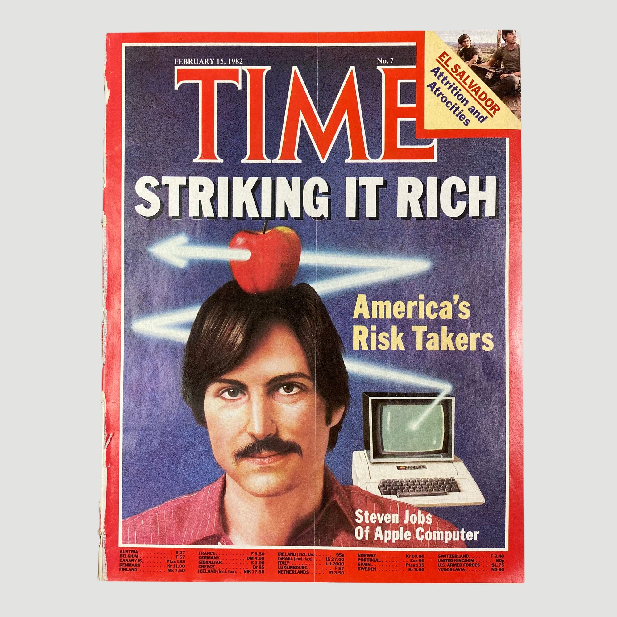 1982 Time Magazine Steve Jobs Striking It Rich