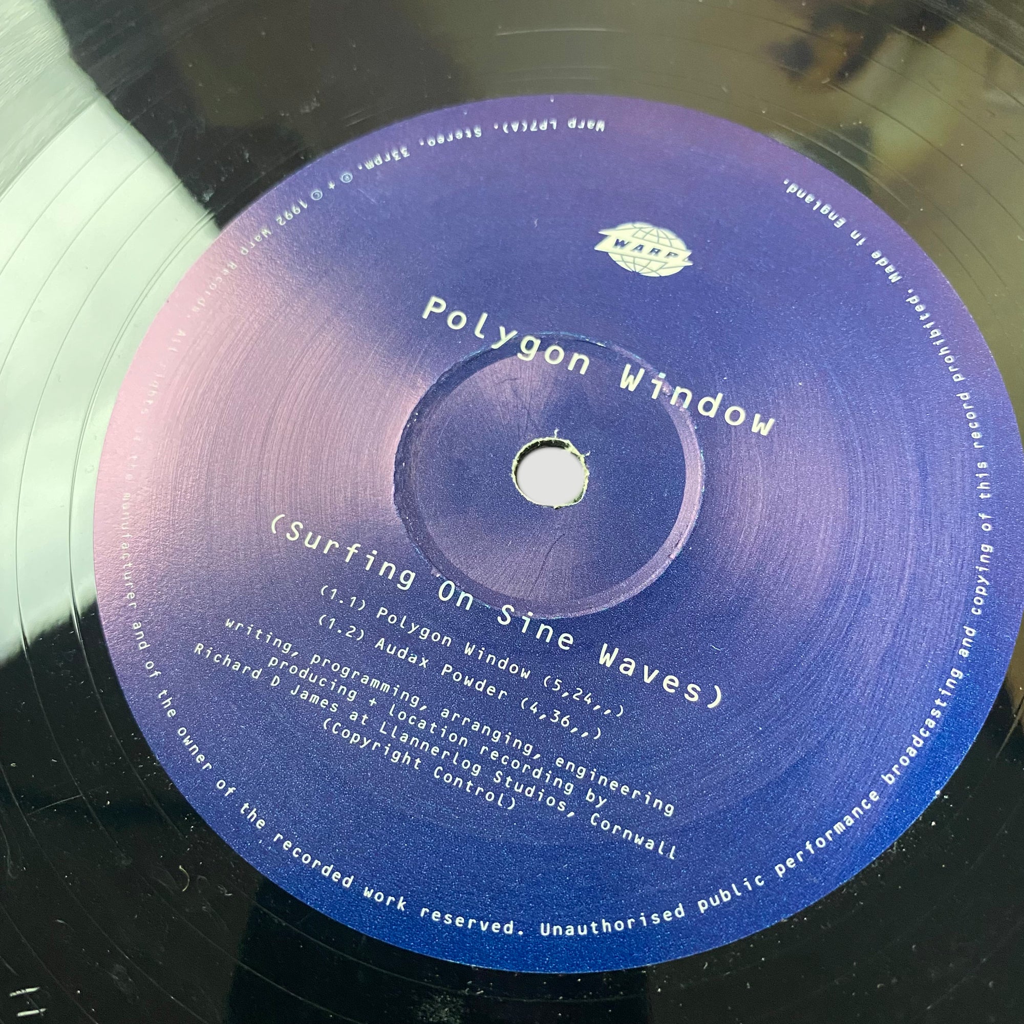 1993 Polygon Window Surfing on Sine Waves 1st UK Press 2LP Gatefold