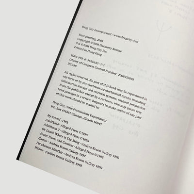 2008 Harmony Korine 'The Collected Fanzines'