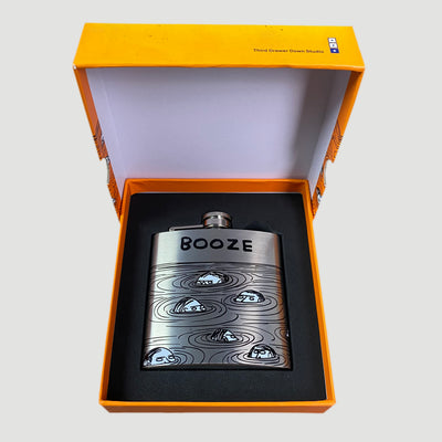 2016 David Shrigley Hip Flask