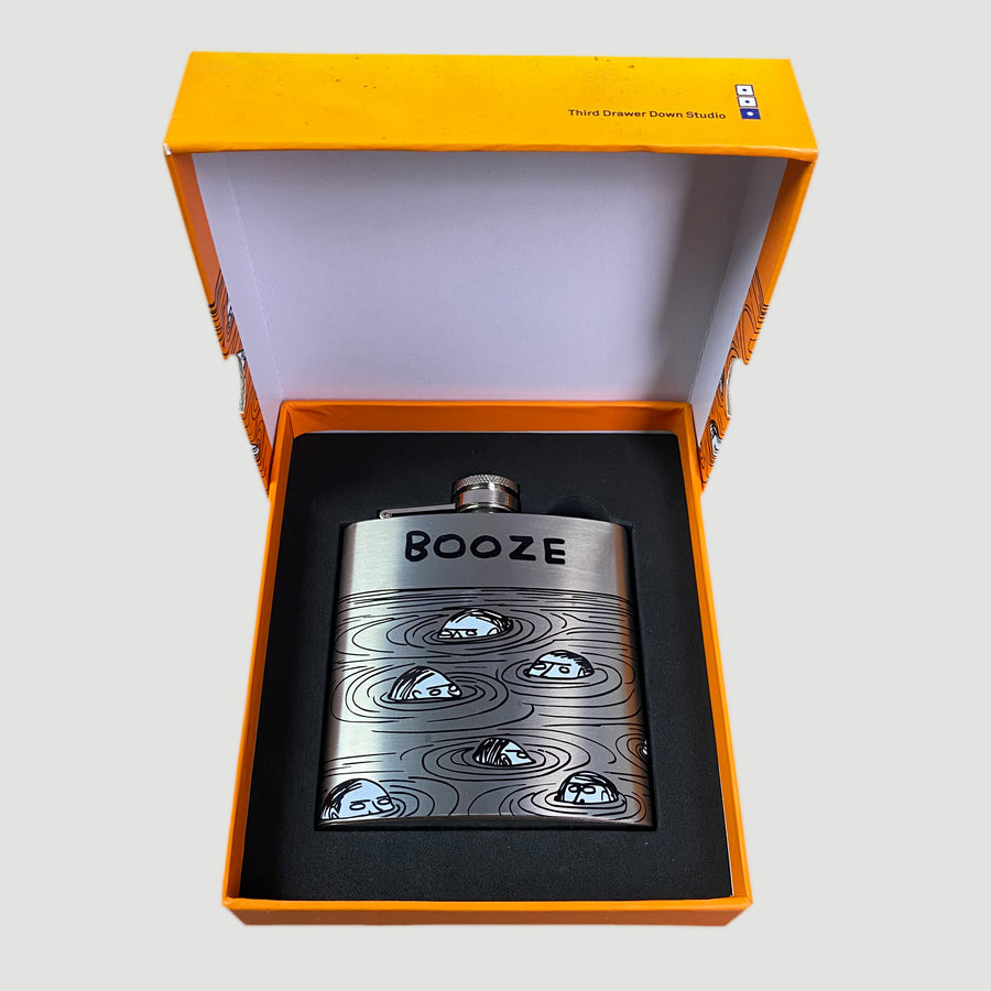 2016 David Shrigley Hip Flask