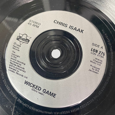 1990 Chris Isaak Wicked Game Wild at Heart 7" Single