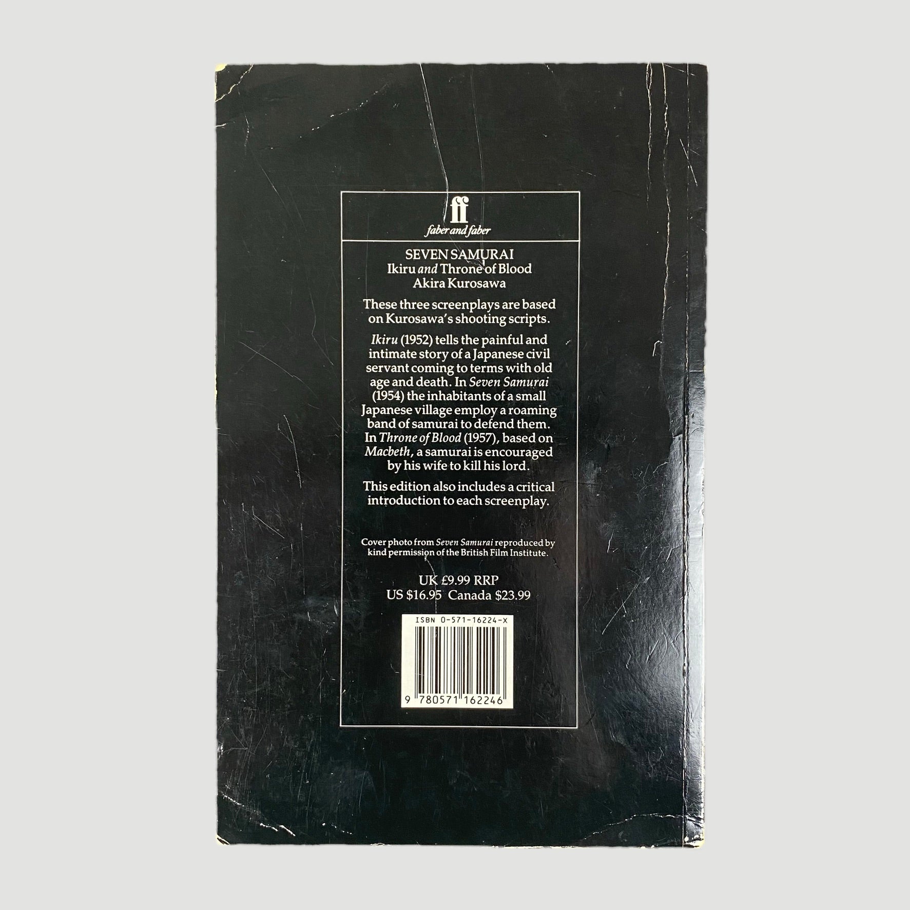 1992 Seven Samurai & Other Screenplays Akira Kurosawa