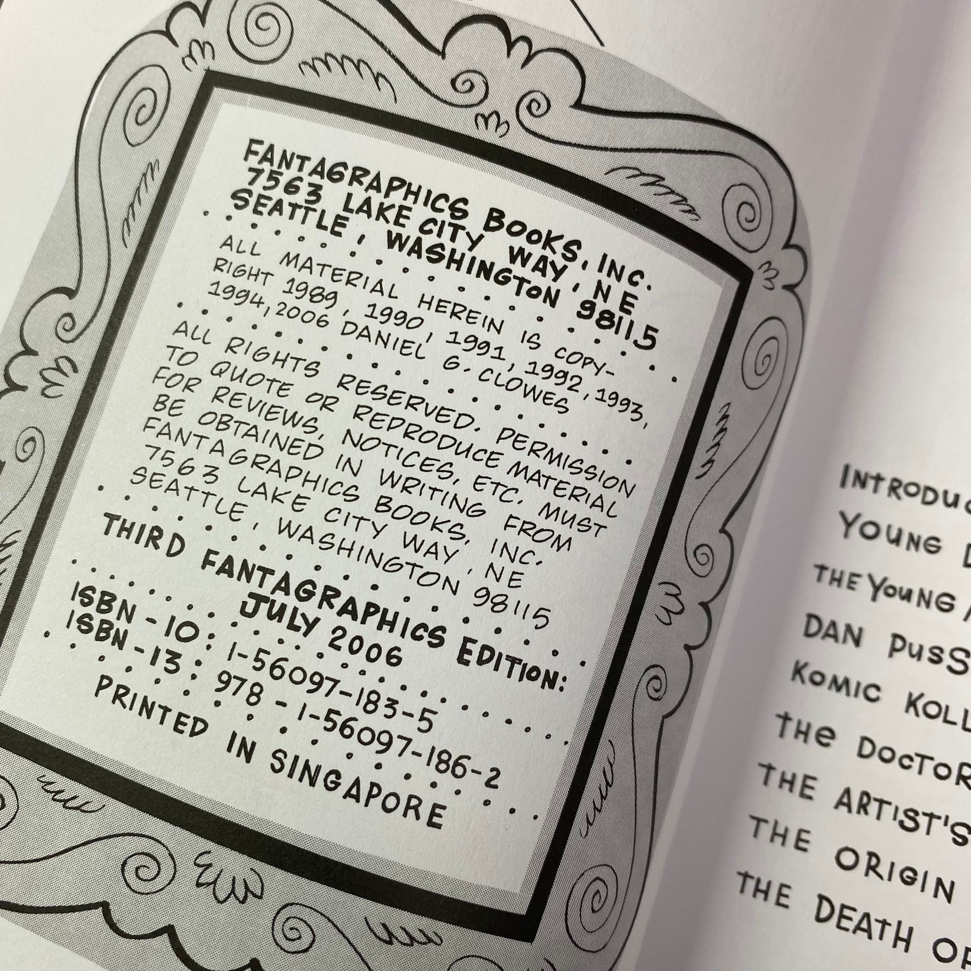 2006 Daniel Clowes 'Pussey!'