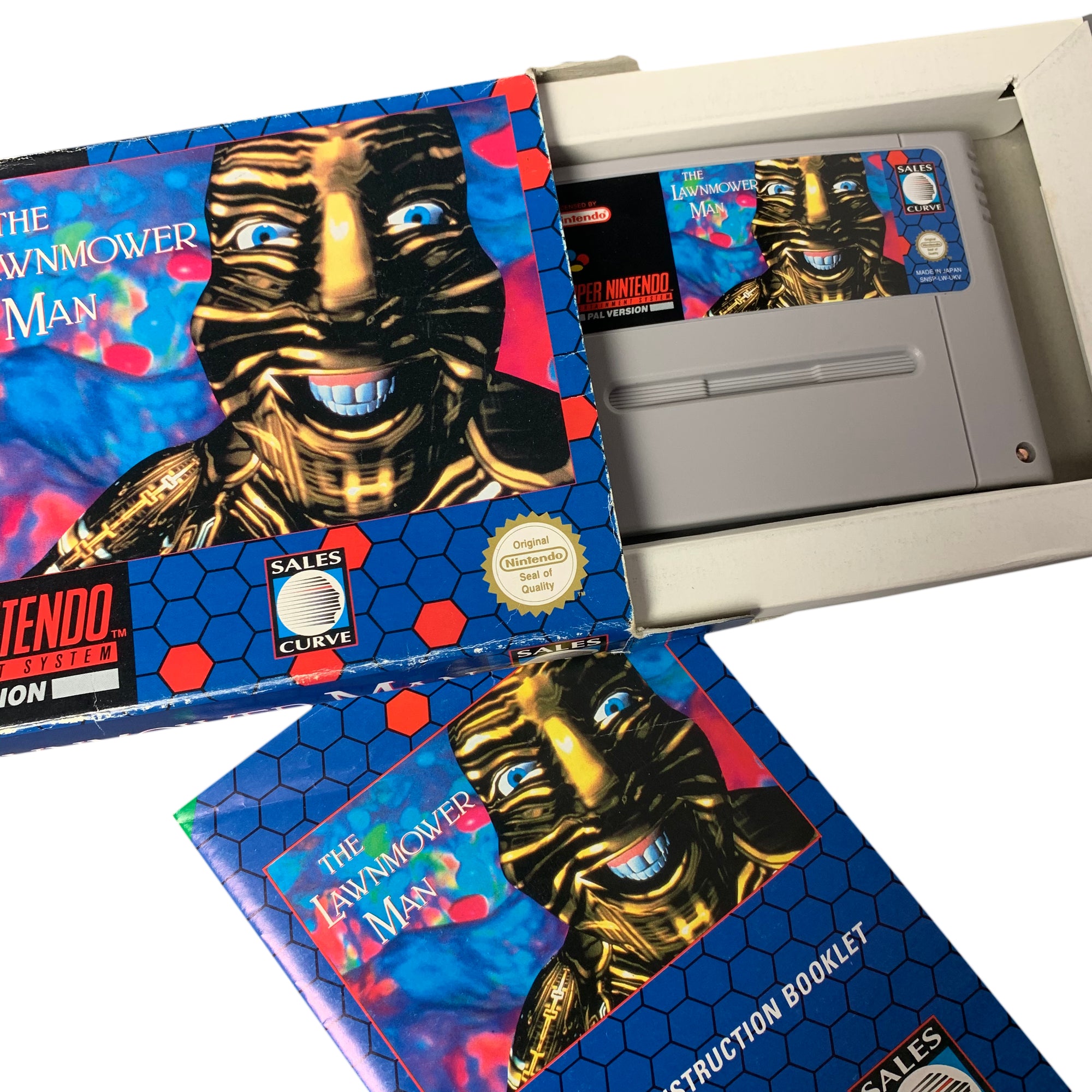 1993 The Lawnmower Man Super Nintendo Game