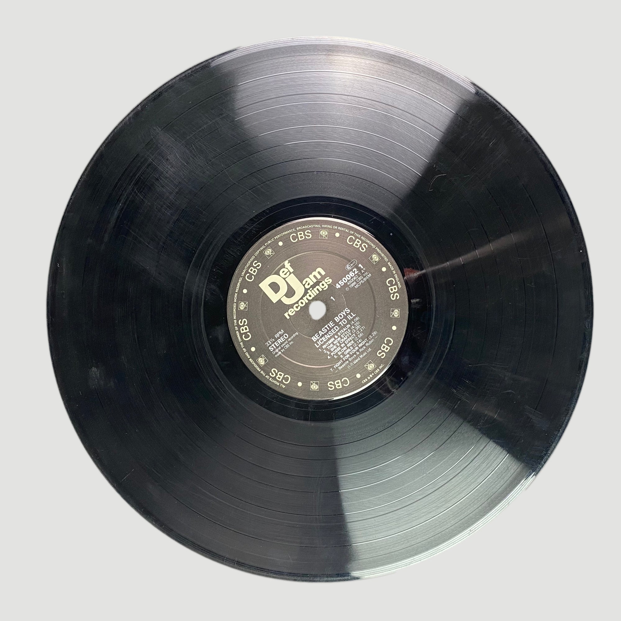 1984 Beastie Boys Licensed to Ill UK 1st Press Gatefold LP