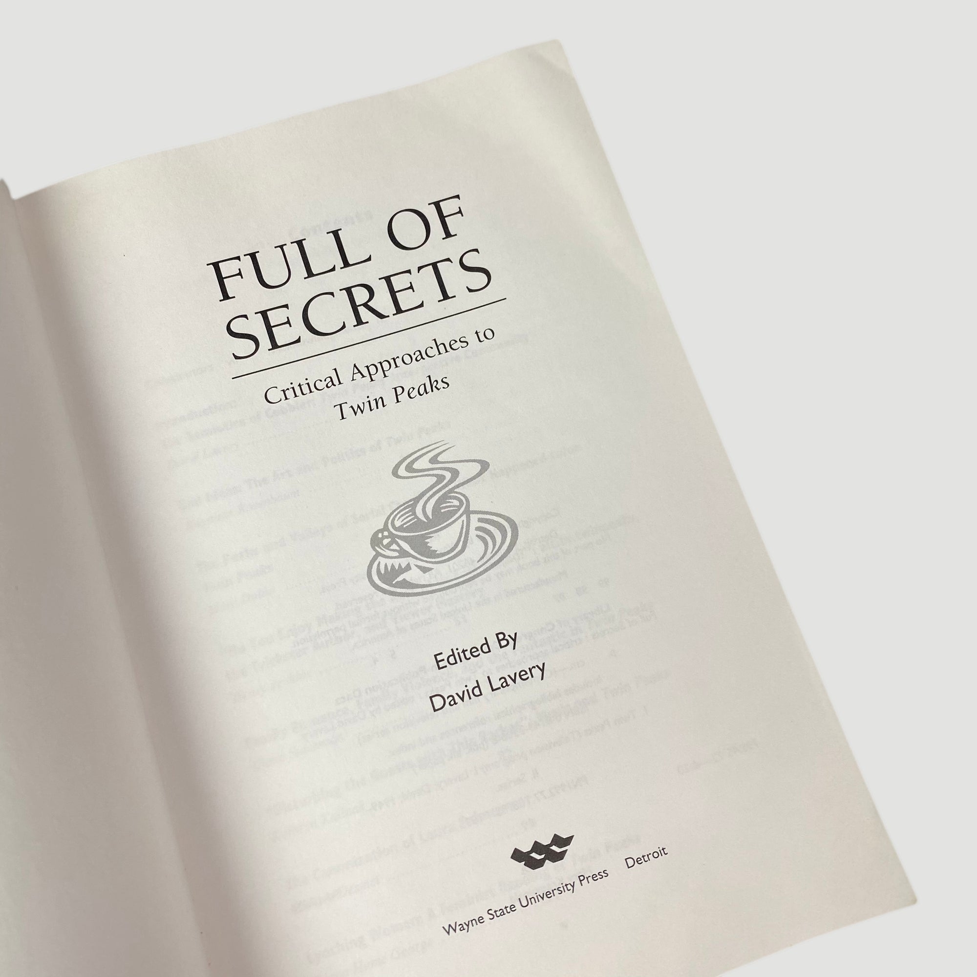 1995 'Full of Secrets: Critical Approaches to Twin Peaks'