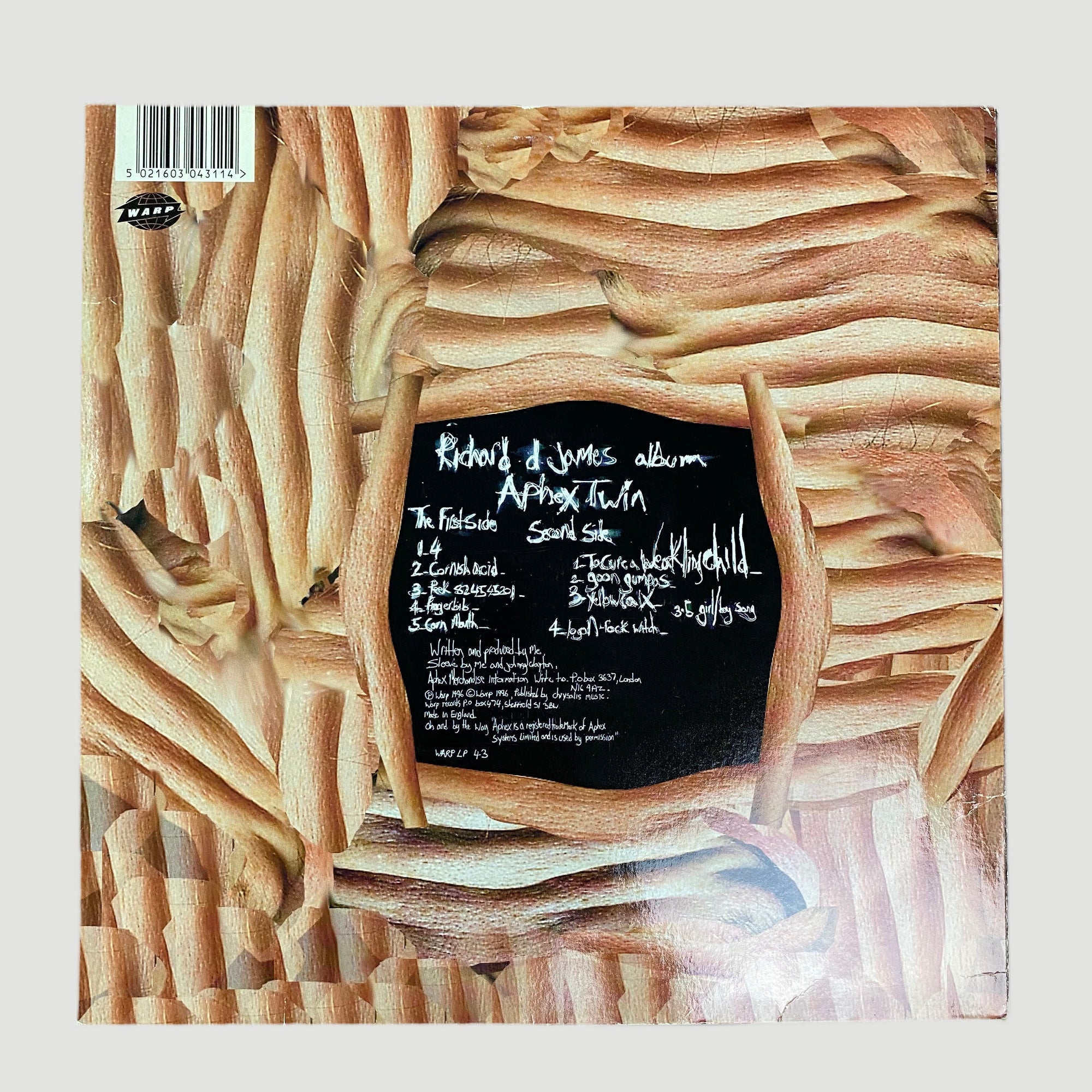 1995 Aphex Twin Richard D. James UK 1st Press LP