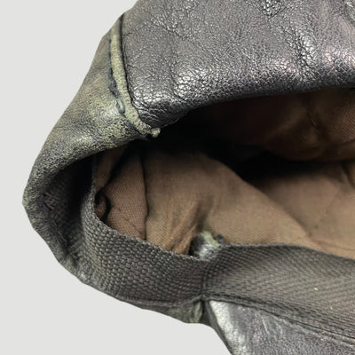 80's BMW Leather Snapback Cap