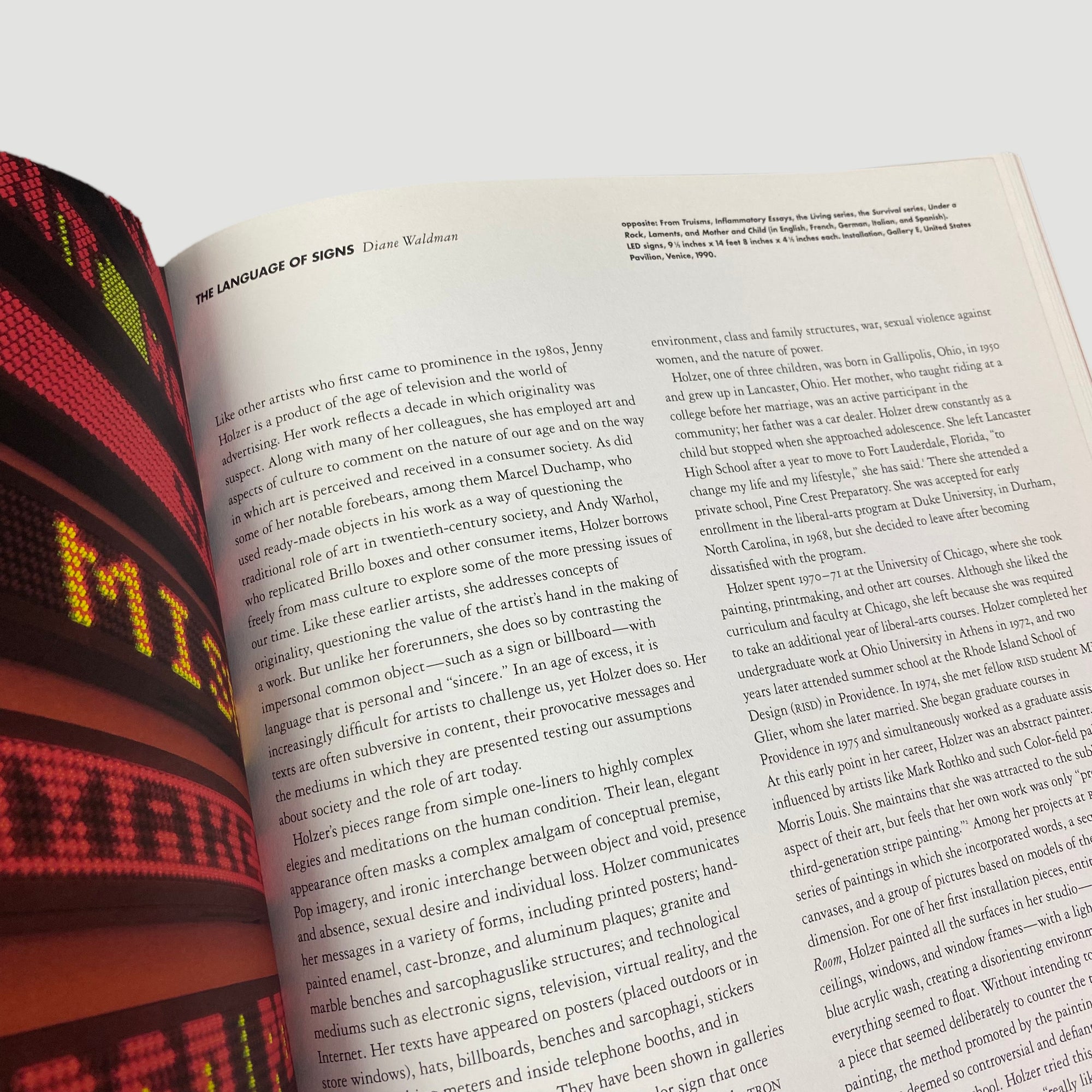 1997 Jenny Holzer by Diane Waldman for Guggenheim Museum