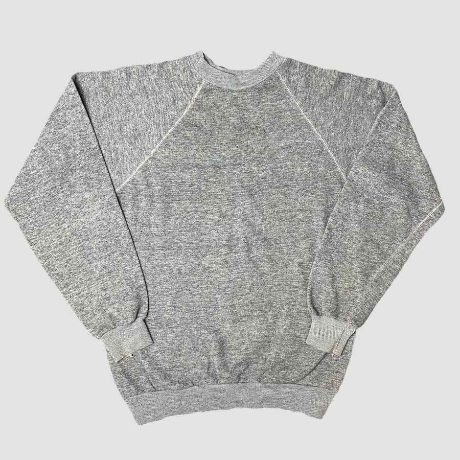 80's Plain Grey Marl Sweatshirt