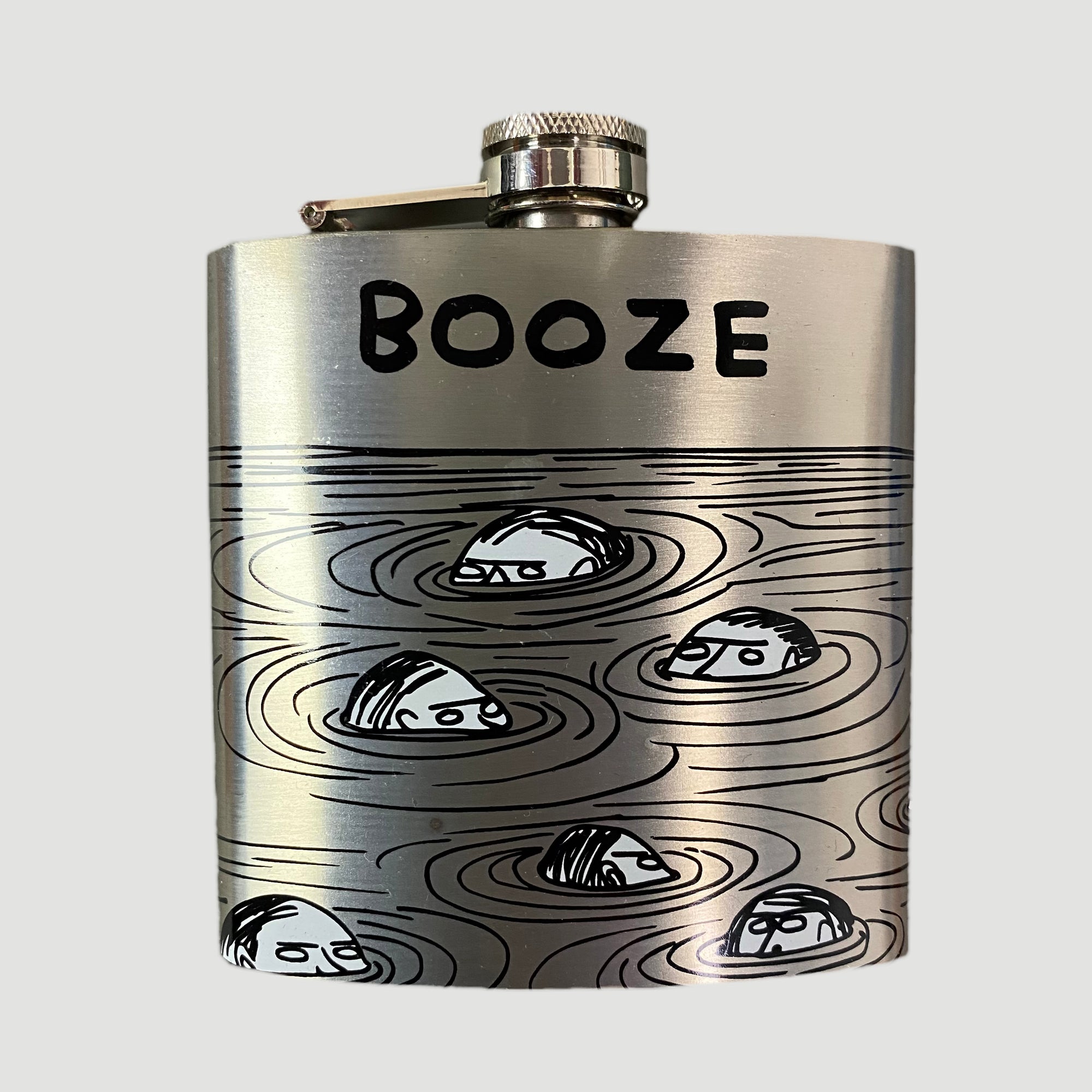 2016 David Shrigley Hip Flask