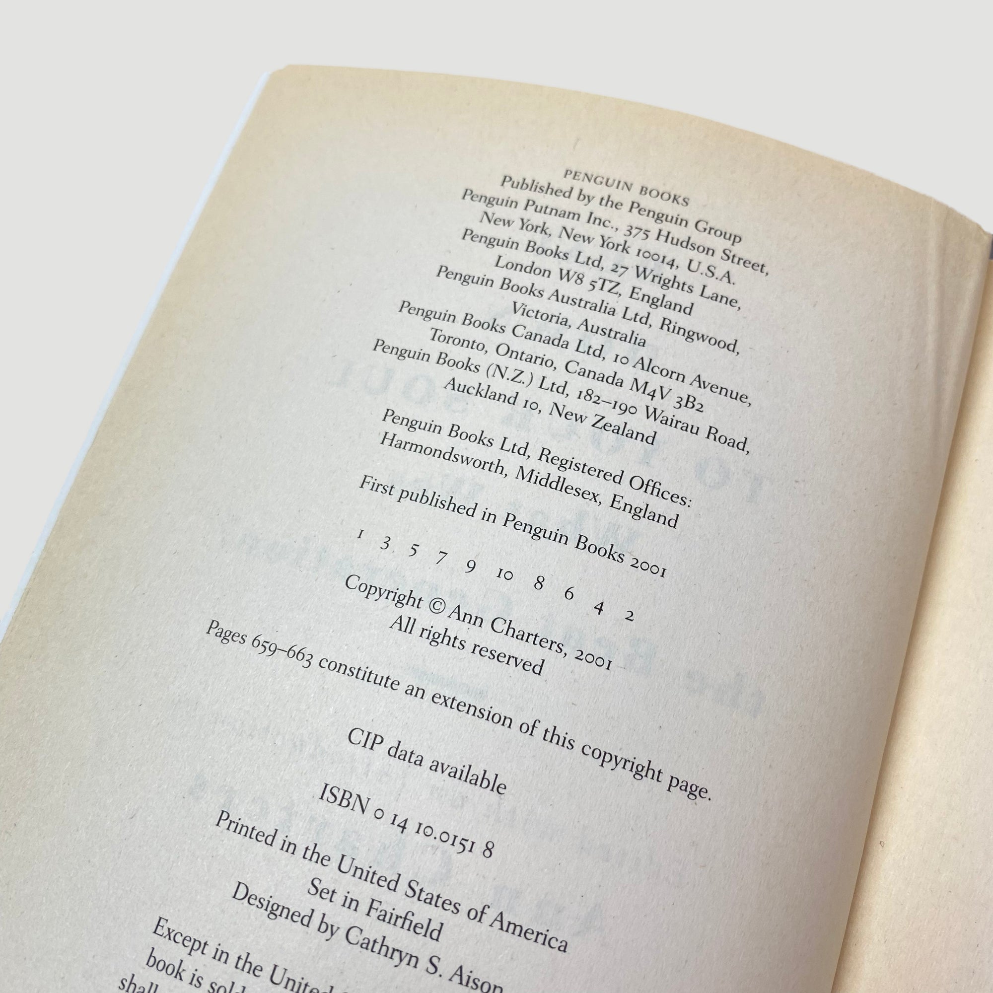 2001 Ann Charters 'Beat Down to Your Soul'