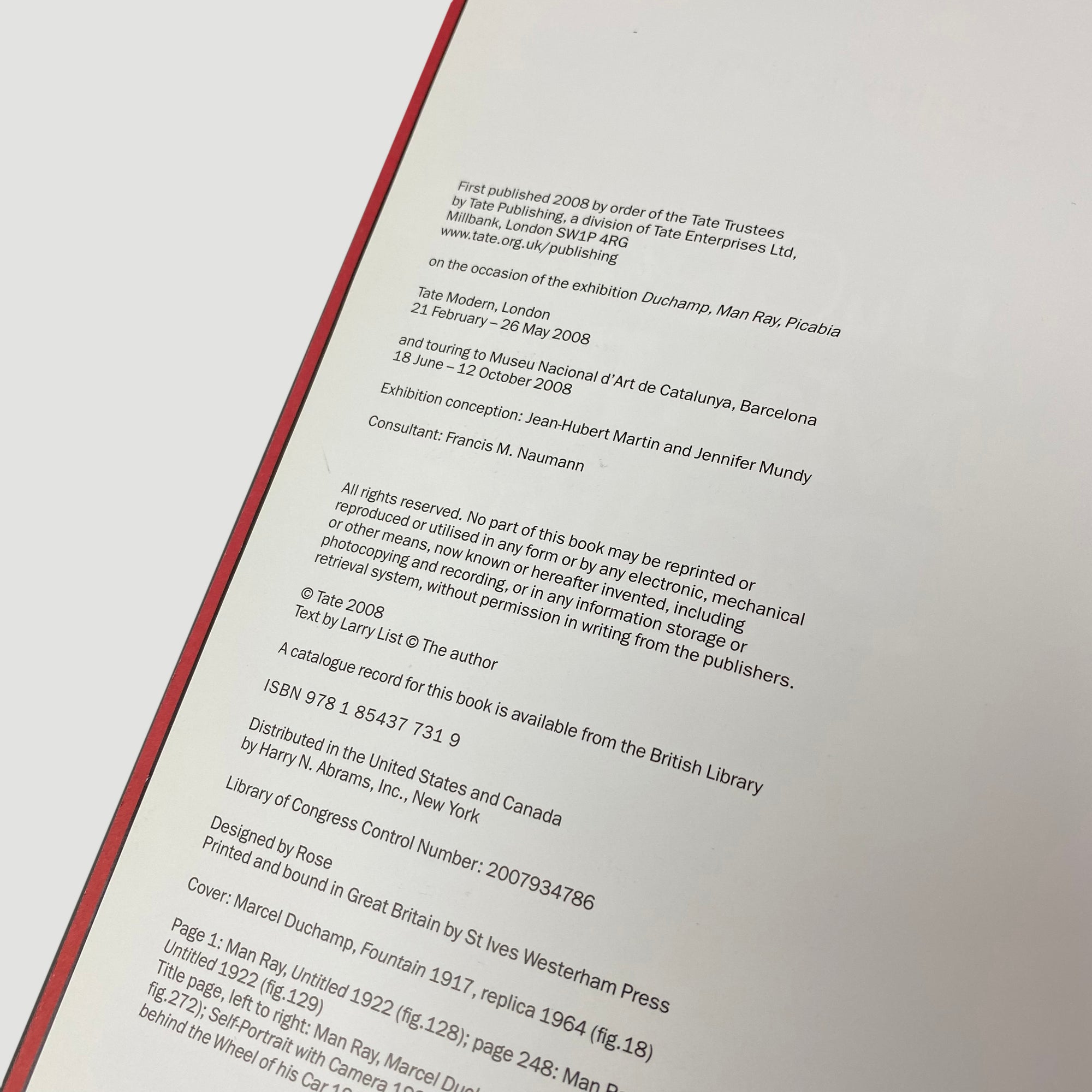 2008 Duchamp / Man Ray / Picabia by TATE