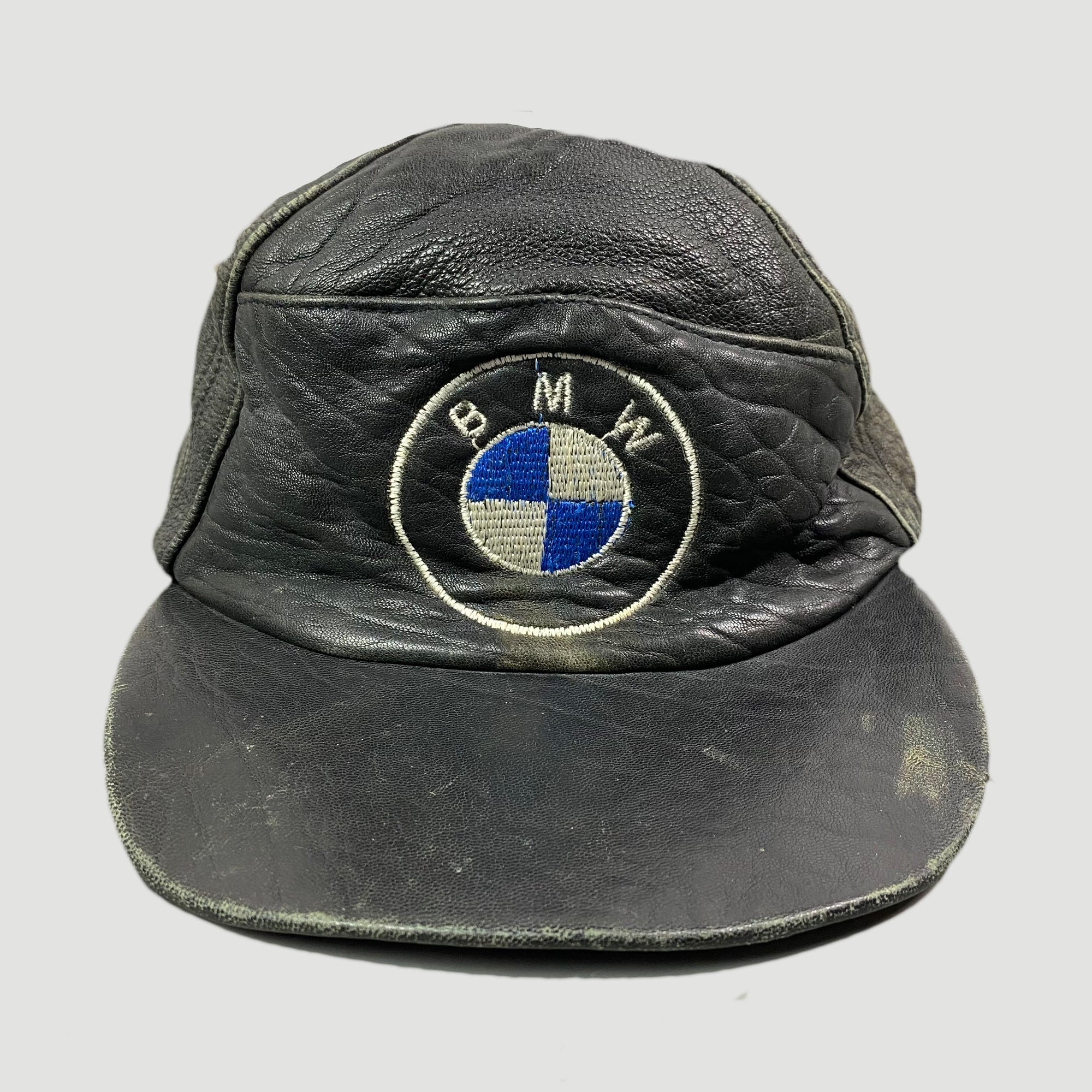 80's BMW Leather Snapback Cap