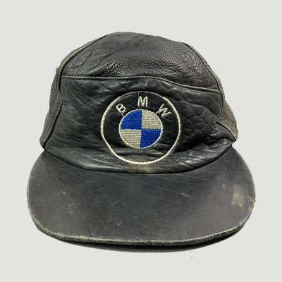 80's BMW Leather Snapback Cap