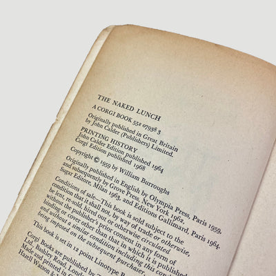 1969 William Burroughs ‘The Naked Lunch’