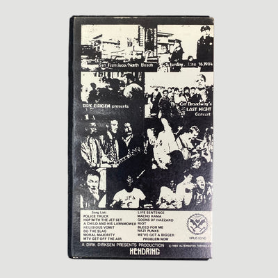 1985 Dead Kennedy's 'Live in San Francisco' VHS