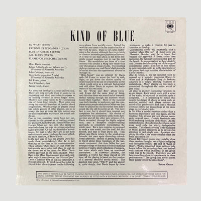 70's Miles Davis Kind of Blue Vinyl LP