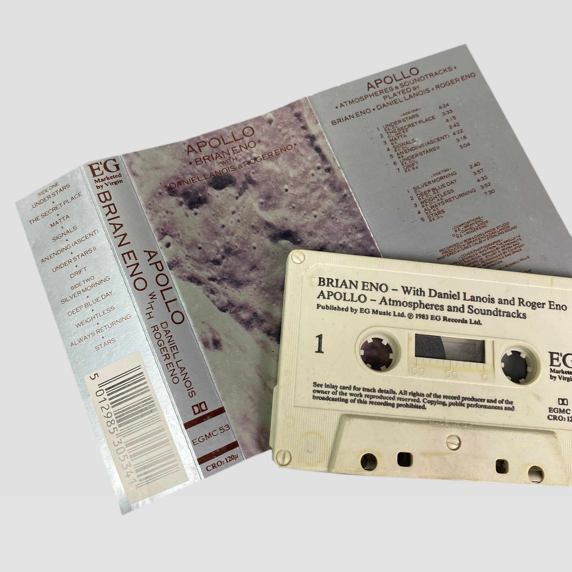 1983 Brian Eno 'Apollo - Atmospheres & Soundtracks' Cassette