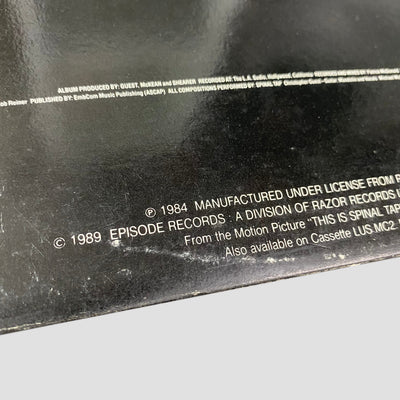 1989 Spinal Tap OST Soundtrack Vinyl LP