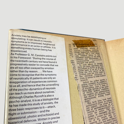 1968 Charles Rycroft 'Anxiety and Neurosis'