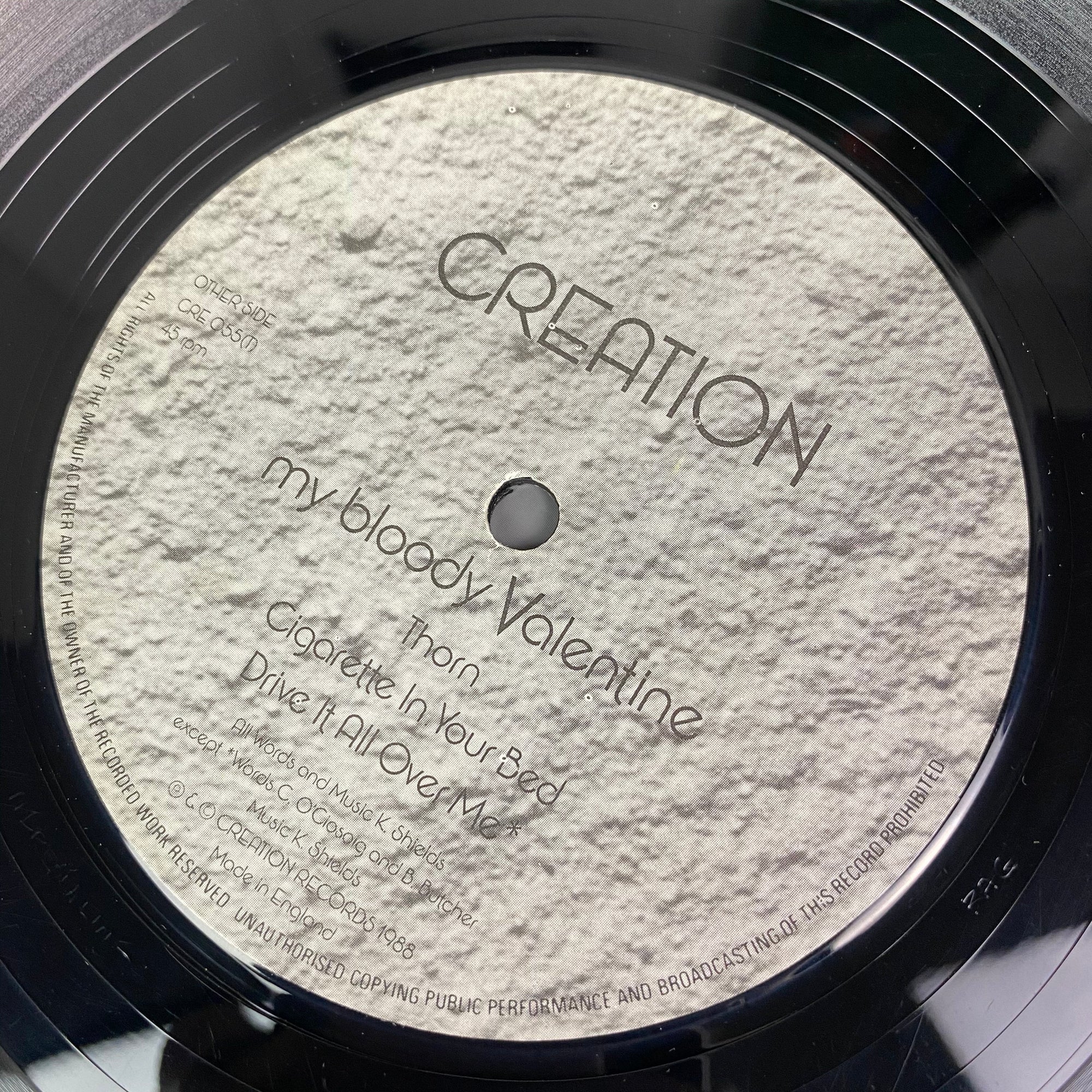 1988 My Bloody Valentine You Made Me Realise 1st Press UK 12" EP