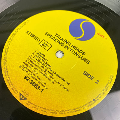 1983 Talking Heads 'Speaking In Tongues' LP