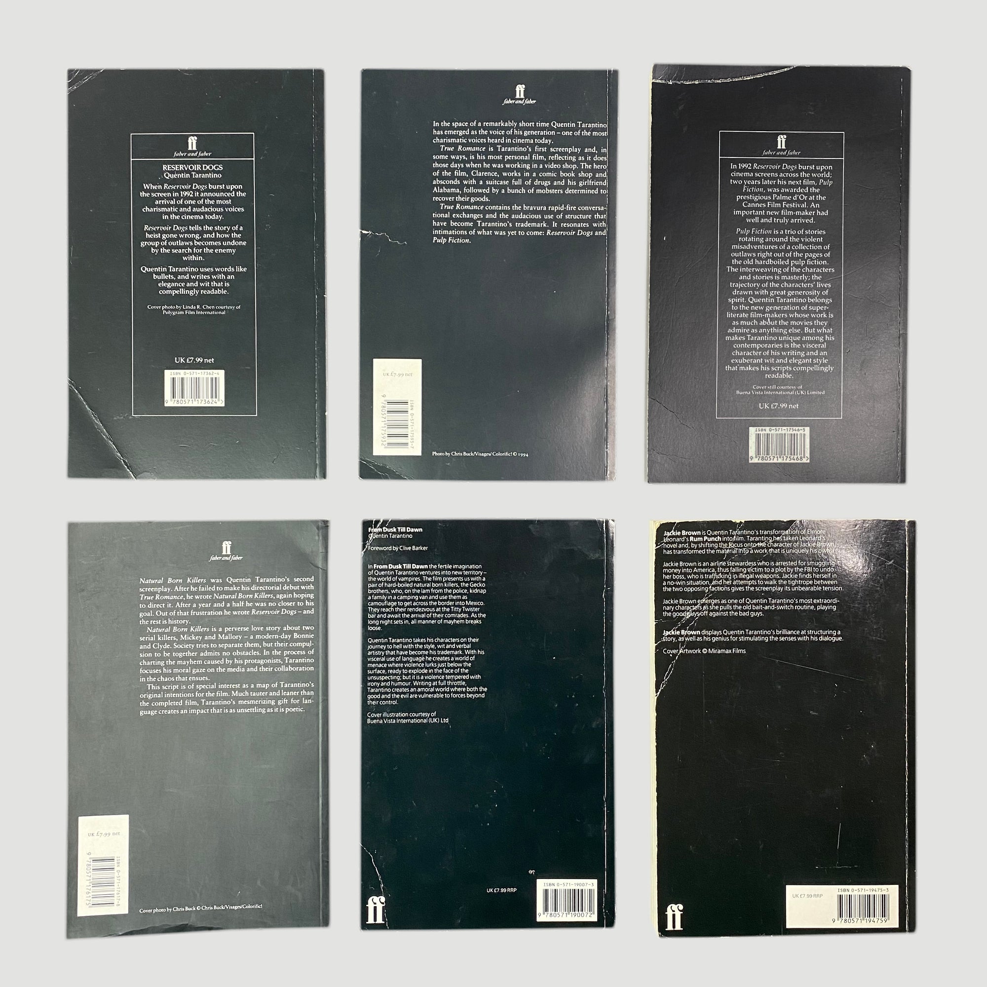 Mid/Late 90's Tarantino Screenplay Faber Collection