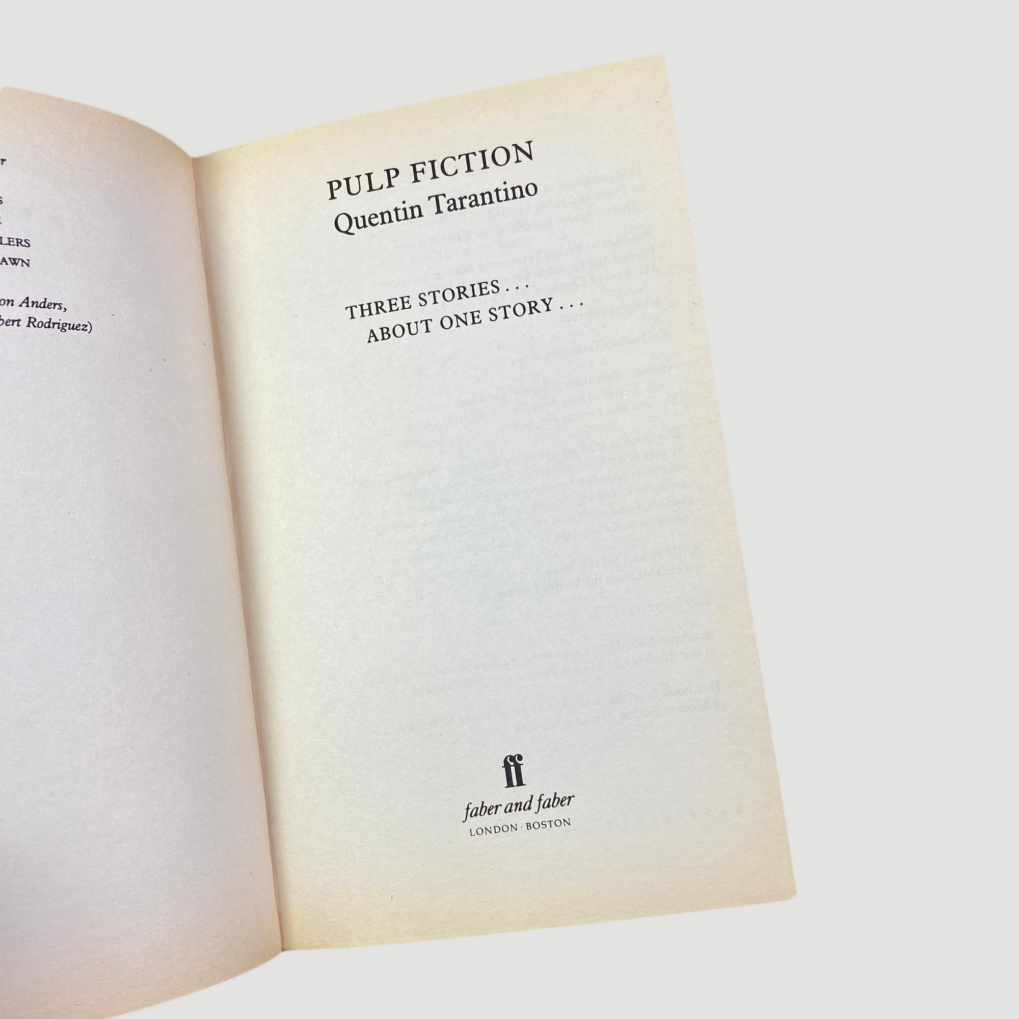 1996 Pulp Fiction Screenplay