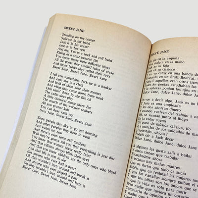 1988 'Lou Reed & The Velvet Underground Canciones' Book