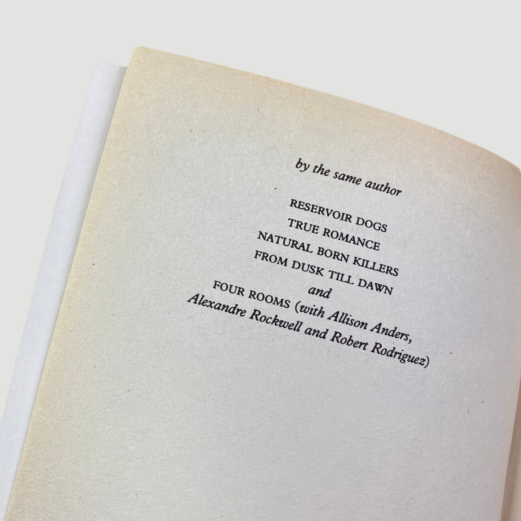 1996 Pulp Fiction Screenplay