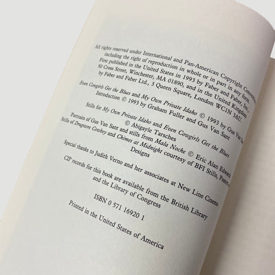 1993 Gus Van Sant 'Private Idaho & Cowgirls' Screenplays