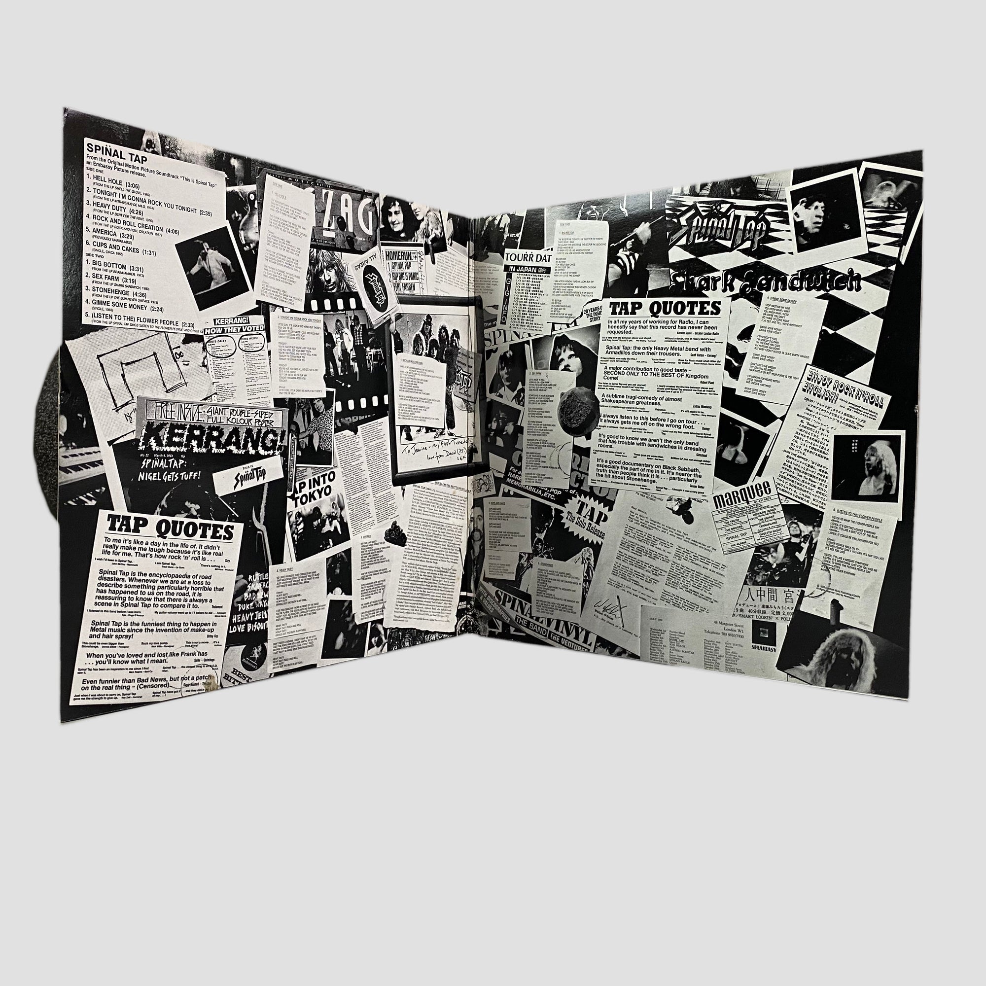 1989 Spinal Tap OST Soundtrack Vinyl LP