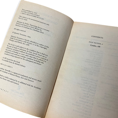 1996 Pulp Fiction Screenplay