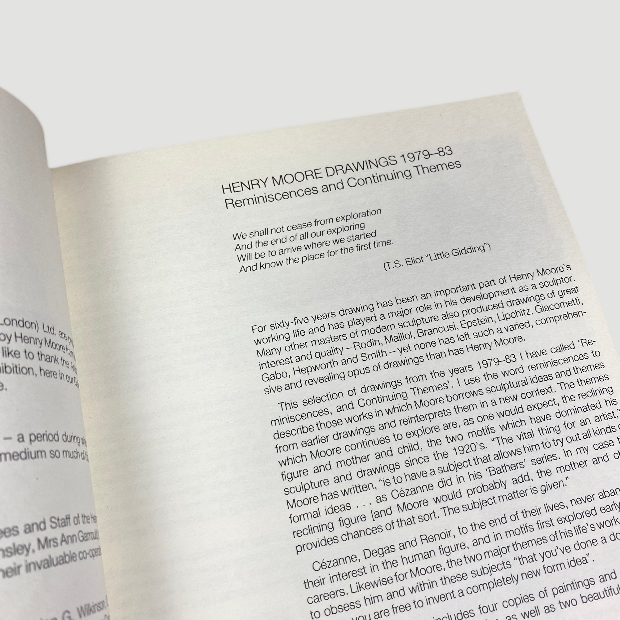 1984 Henry Moore Drawing 1979-83