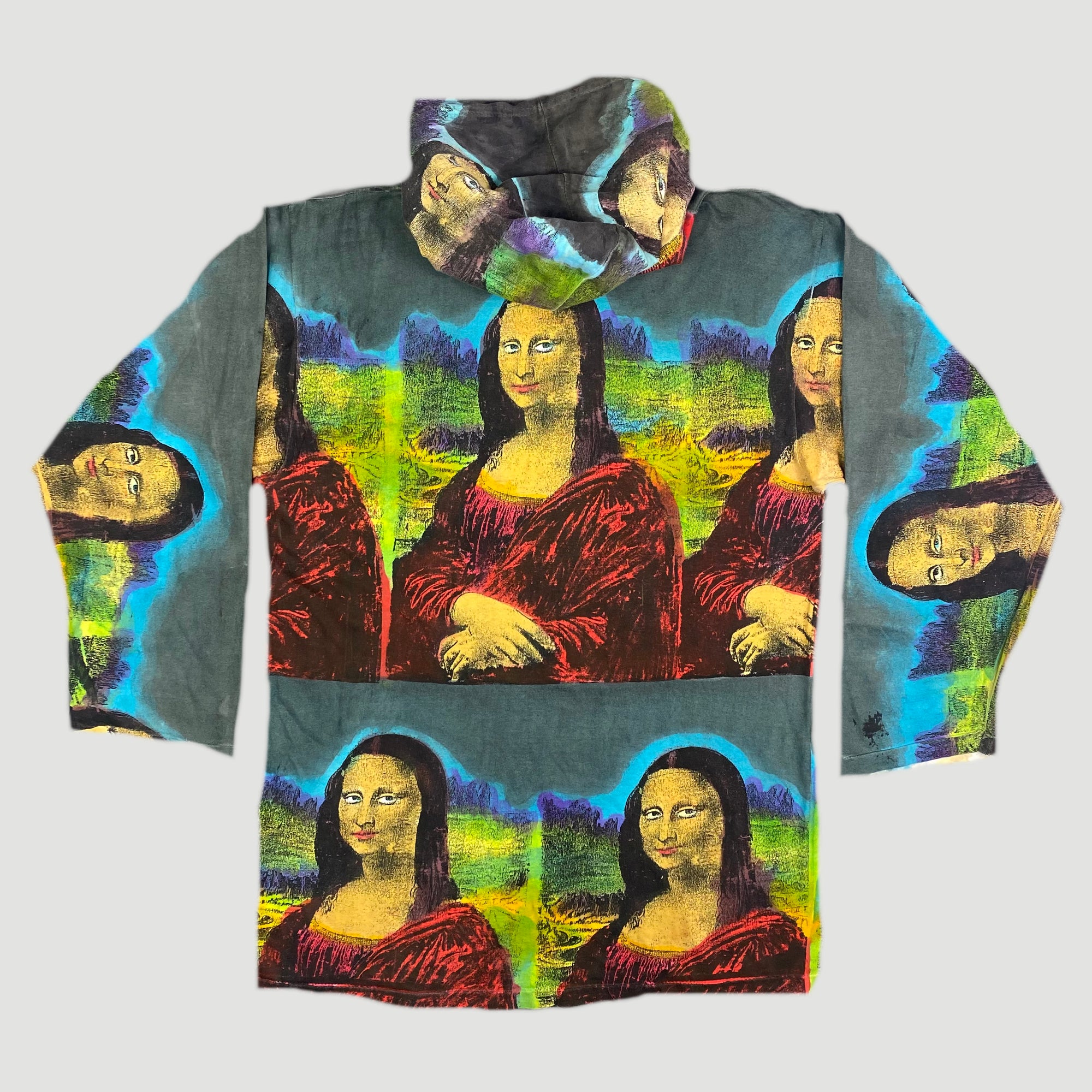 90's 'Mona Lisa' All Over Print Hoodie