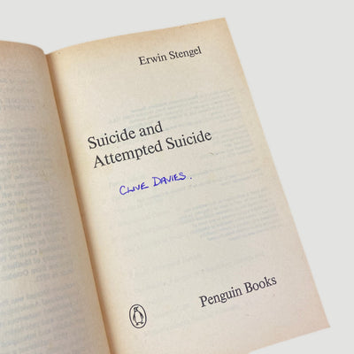 1975 'Suicide & Attempted Suicide' Pelican