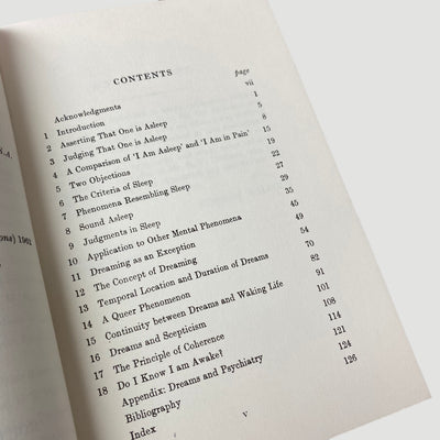 1977 Dreaming Studies in Philosophical Psychology