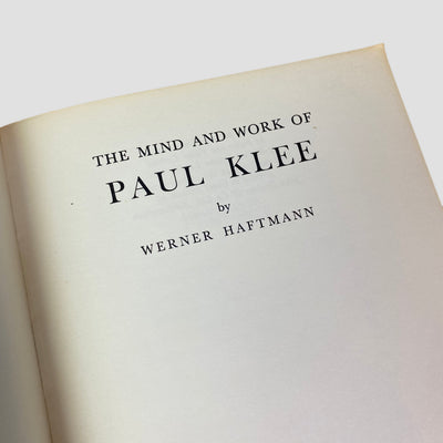 1967 Paul Klee - The Mind and Work Life Of