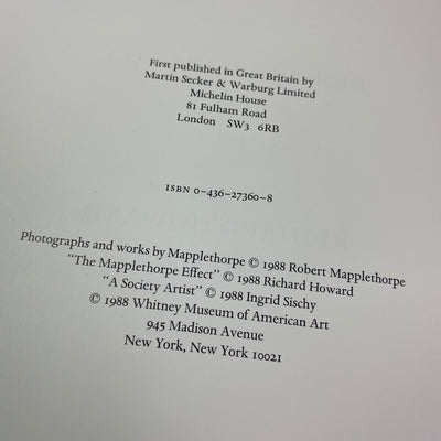 1988 Robert Mapplethorpe Whitney Museum