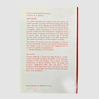 1977 Dreaming Studies in Philosophical Psychology