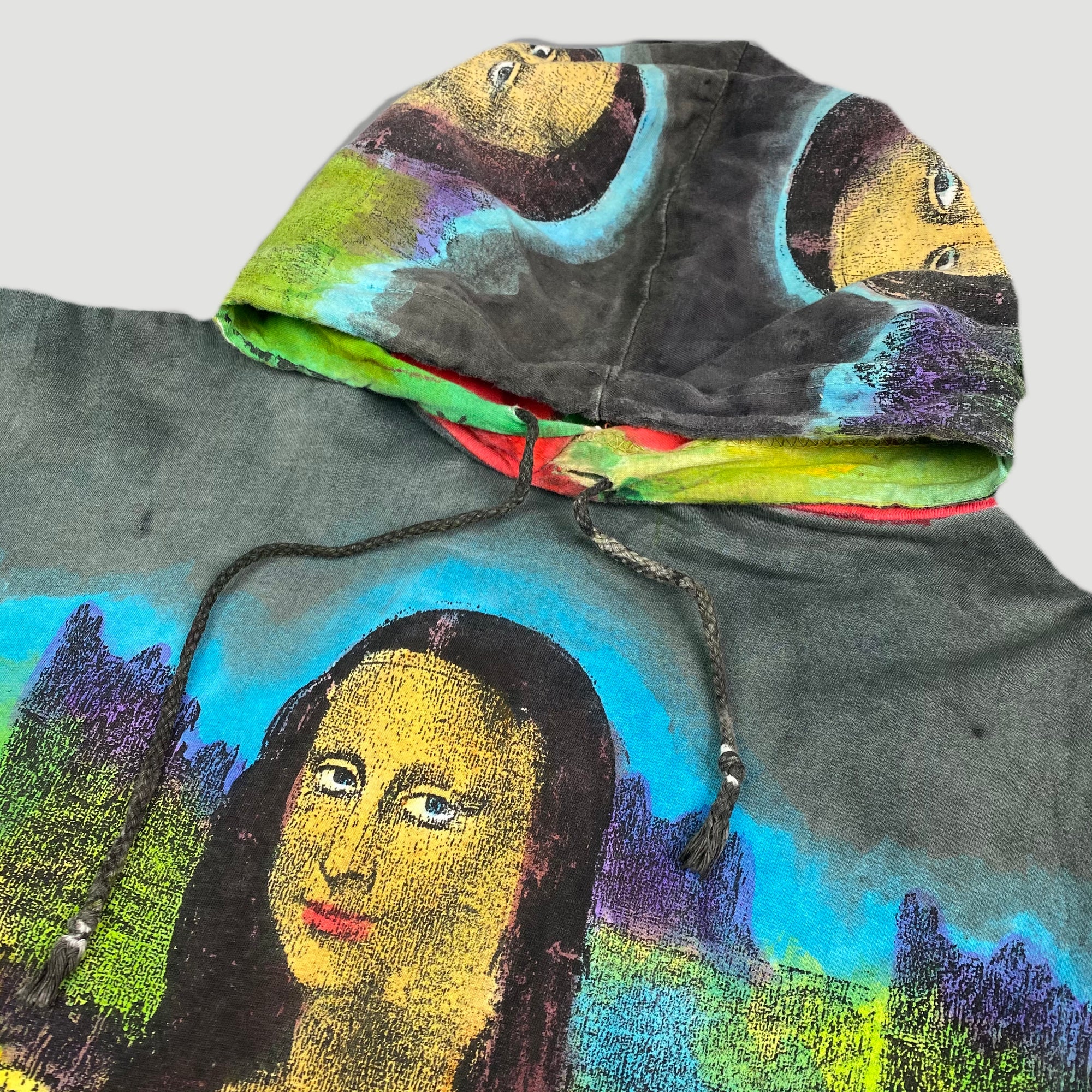 90's 'Mona Lisa' All Over Print Hoodie