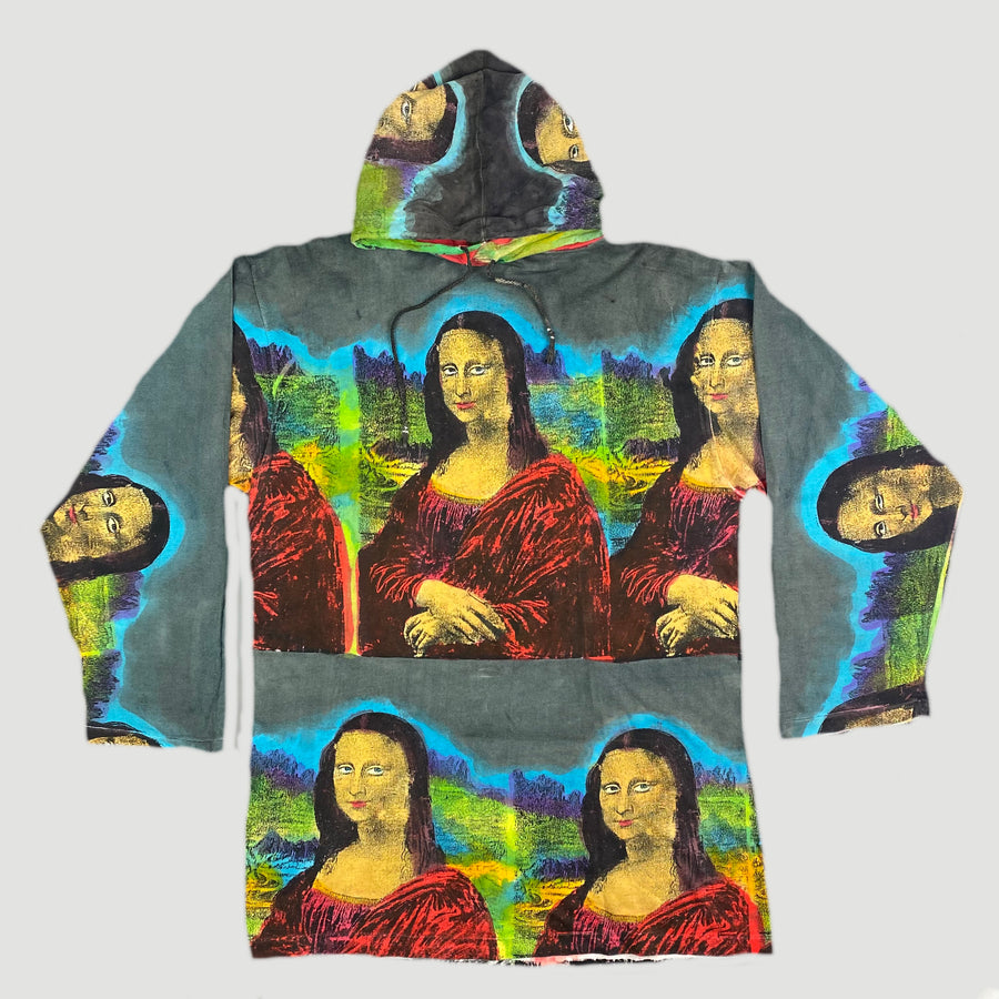 90's 'Mona Lisa' All Over Print Hoodie