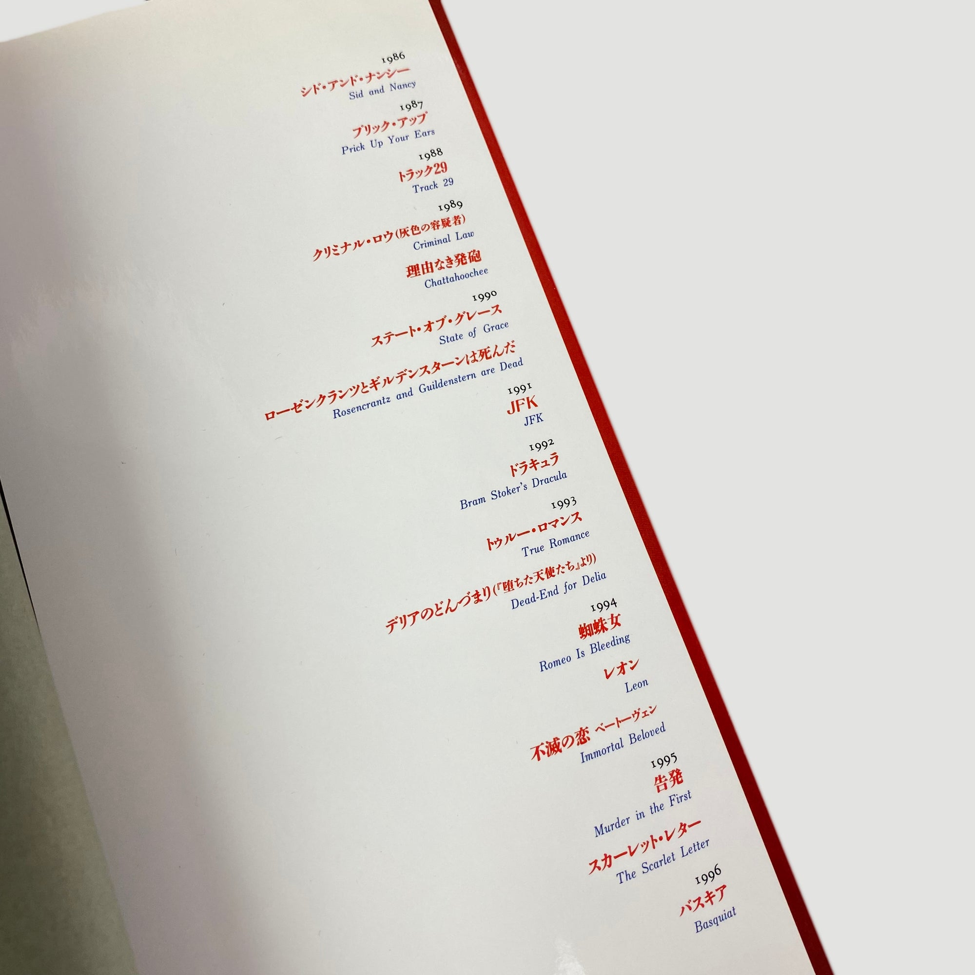 1996 Gary Oldman Japanese Book