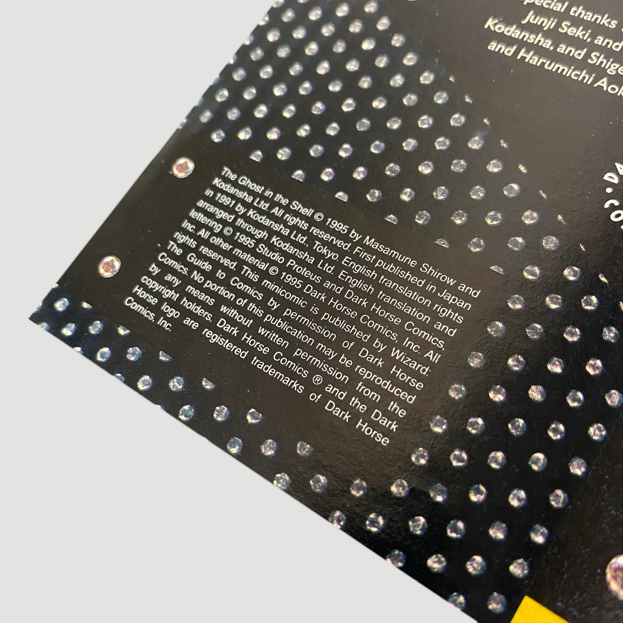 1995 Ghost In The Shell Promo Comic