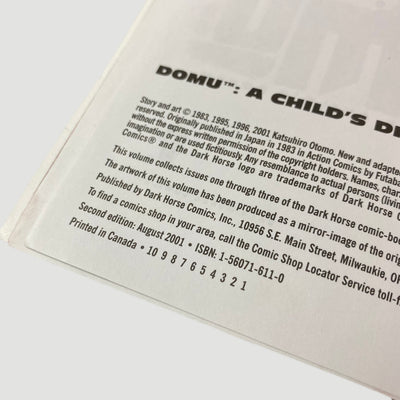 2001 Katushiro Otomo 'Domu' A Child Dream