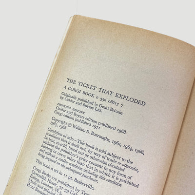 1971 William Burroughs ‘The Ticket That Exploded’