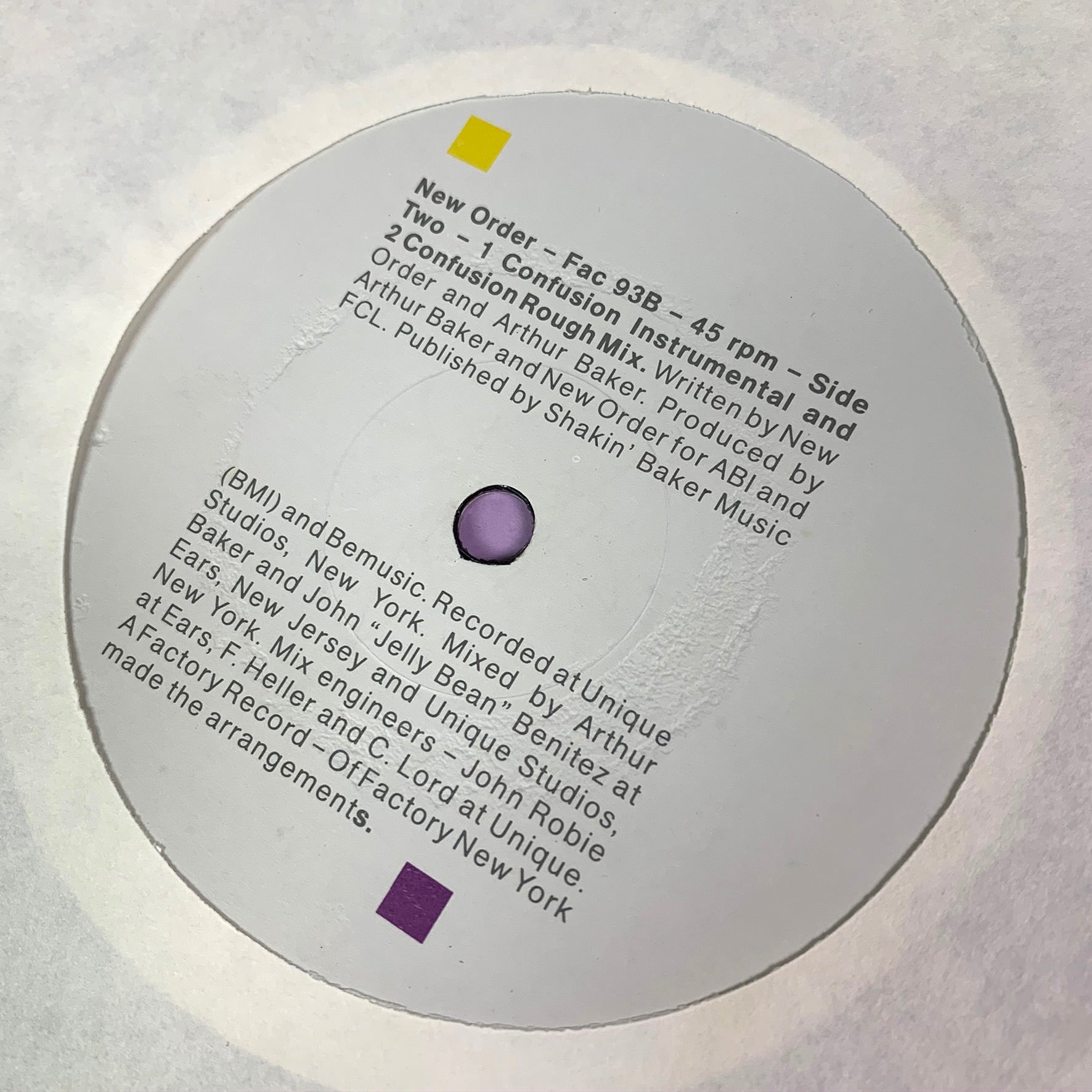 1983 New Order ‘Confusion’ 12"